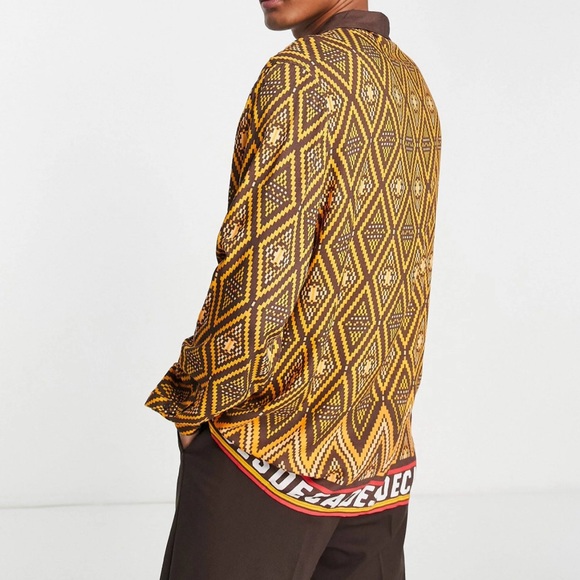 ASOS DESIGN BOTTOM UP CAMP SHIRT MEN RELAXED FIT Sz 3XL - Picture 2 of 10